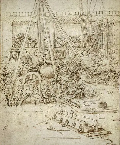 Cannon Foundry (Kanonnengieterij) Leonardo da Vinci